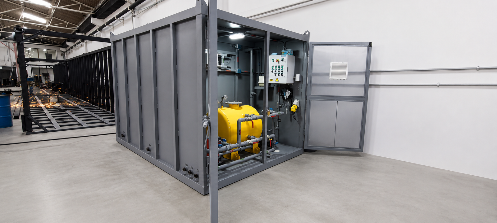 Planta contenedorizada para tratamiento de aguas residuales y agua potable COD 366: GUATER CONTROL
