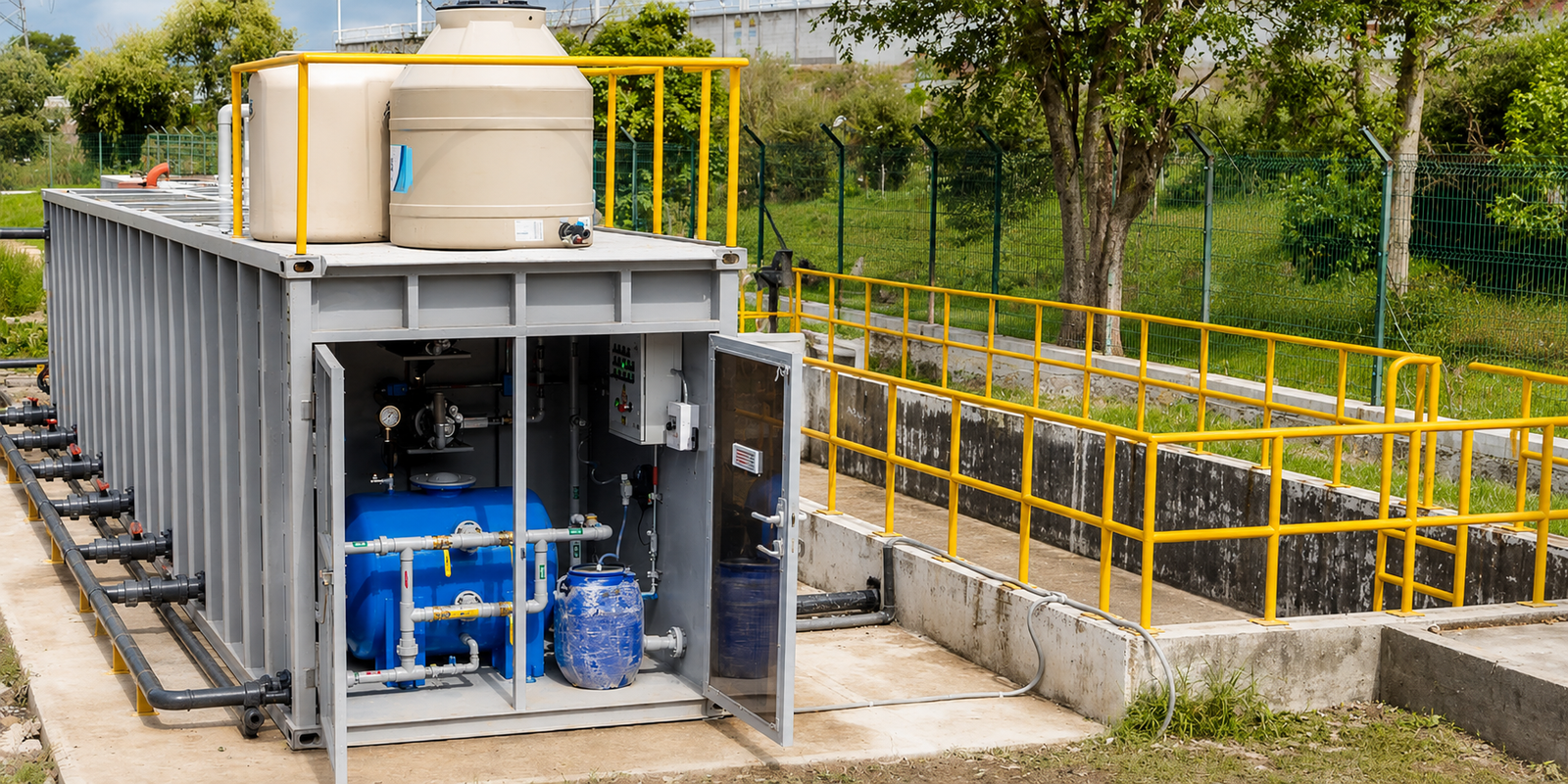 Planta contenedorizada para tratamiento de aguas residuales y agua potable COD 440: MARVIRJIM