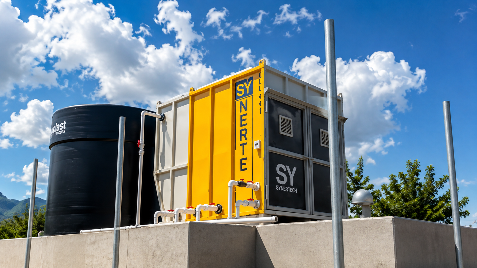 Planta contenedorizada para tratamiento de aguas residuales y agua potable COD 441: PALLMON INGENIERIA SAS