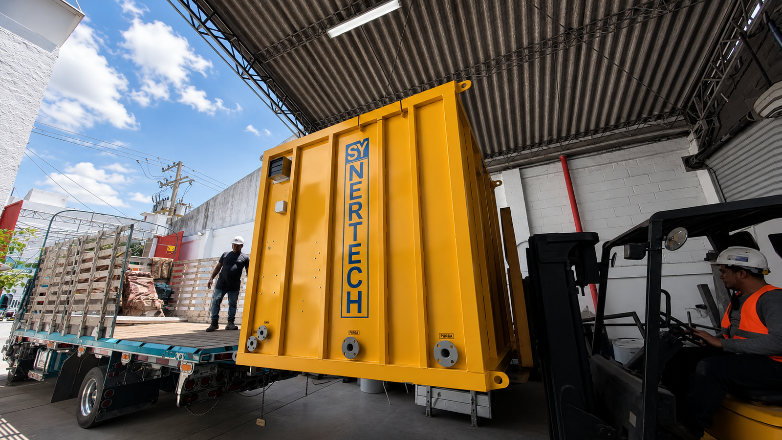 Planta contenedorizada para tratamiento de aguas residuales y agua potable COD 445: CONSTRUCTORA GEOS SAS