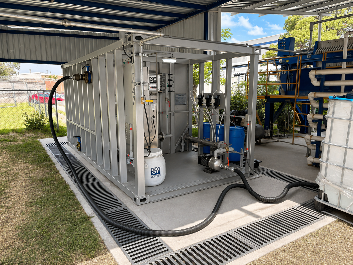 Planta contenedorizada para tratamiento de aguas residuales y agua potable COD 447: TENECO