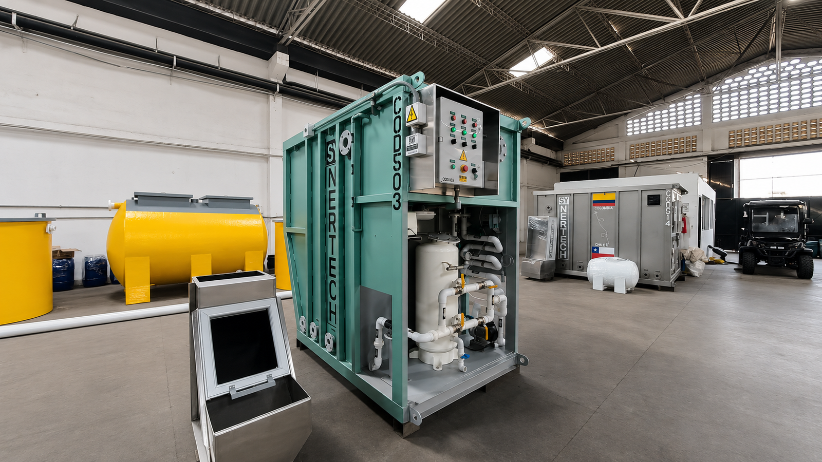 Planta contenedorizada para tratamiento de aguas residuales y agua potable COD 503: PUERTO PROZOFRA